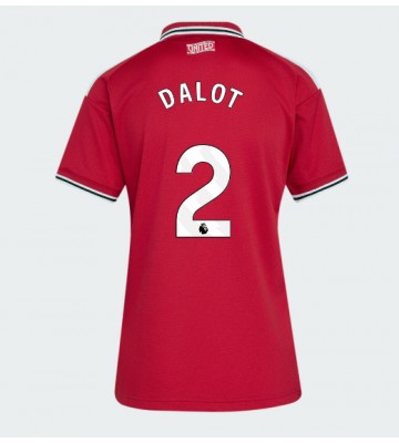 Manchester United Diogo Dalot #2 Replika Hemmatröja Damer 2026-27 Kortärmad